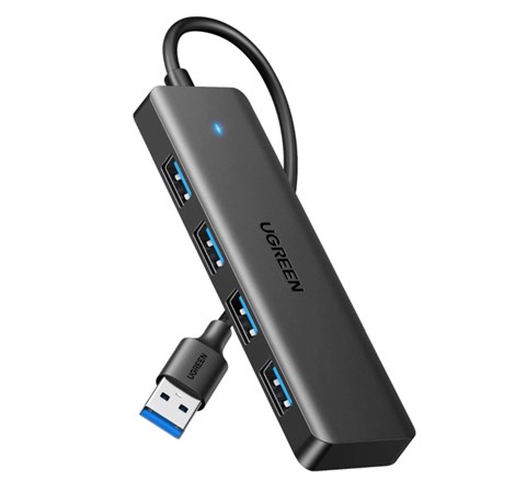 UGREEN 4-portni USB-A HUB 4xUSB-A 3.0, sivi