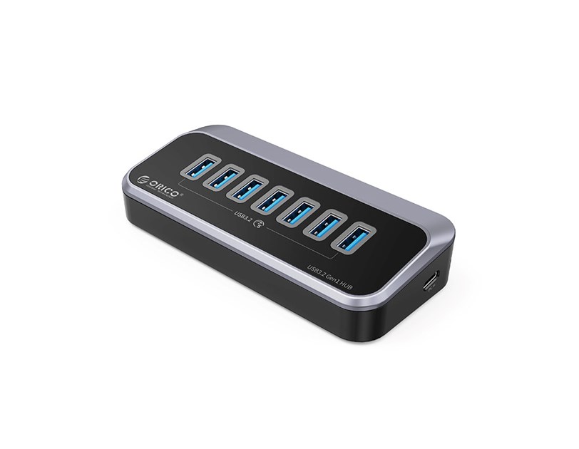 Orico 7-portni USB-A 3.2 HUB 7xUSB-A 3.2, crni (ORICO-M3U3-7A-05-BK-BP)