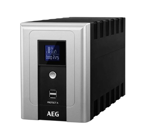 AEG UPS Protect A 1600VA/960W, Line-Interactive, AVR, Data line/network protection, USB/RS232, LCD
