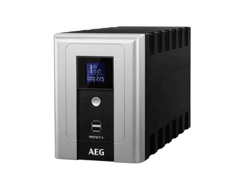AEG UPS Protect A 1600VA/960W, Line-Interactive, AVR, Data line/network protection, USB/RS232, LCD