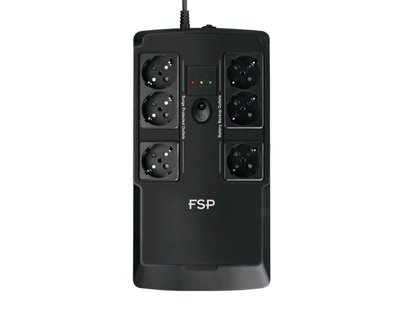 Fortron Source UPS NanoFit 600VA/300W, Offline, 2×USB, 6×Schuko, 1×4.5Ah