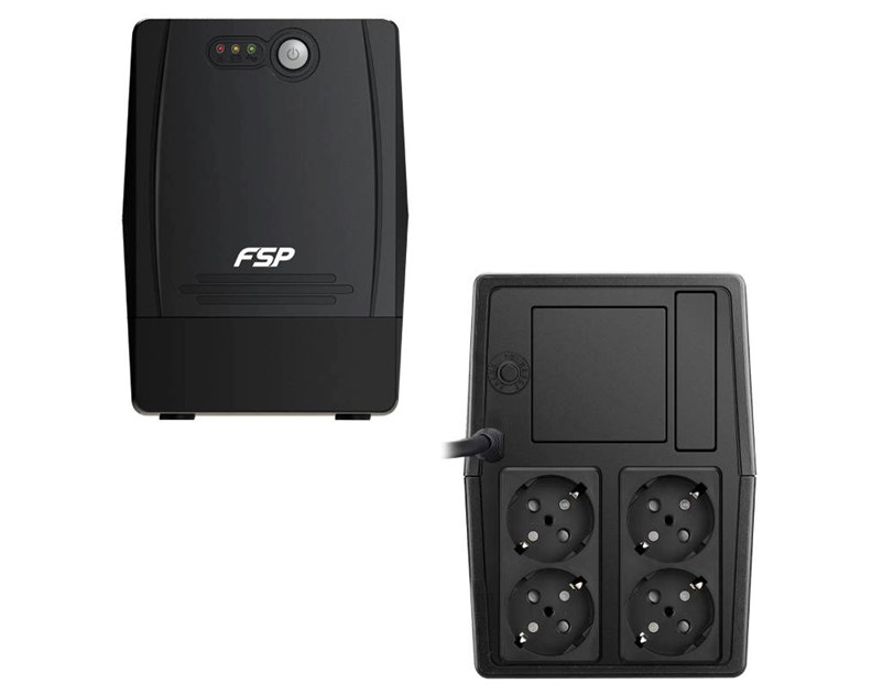 Fortron Source UPS FP 1000VA/600W, Line-interactive, 4×Schuko, 2×7Ah