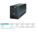 Fortron Source UPS FP 1000VA/600W, Line-interactive, 4×Schuko, 2×7Ah