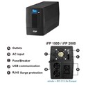 Fortron Source UPS iFP 1500VA/900W, Line-interactive, 2×Schuko, 2×IEC C13, RJ11/45, USB, 2×9Ah