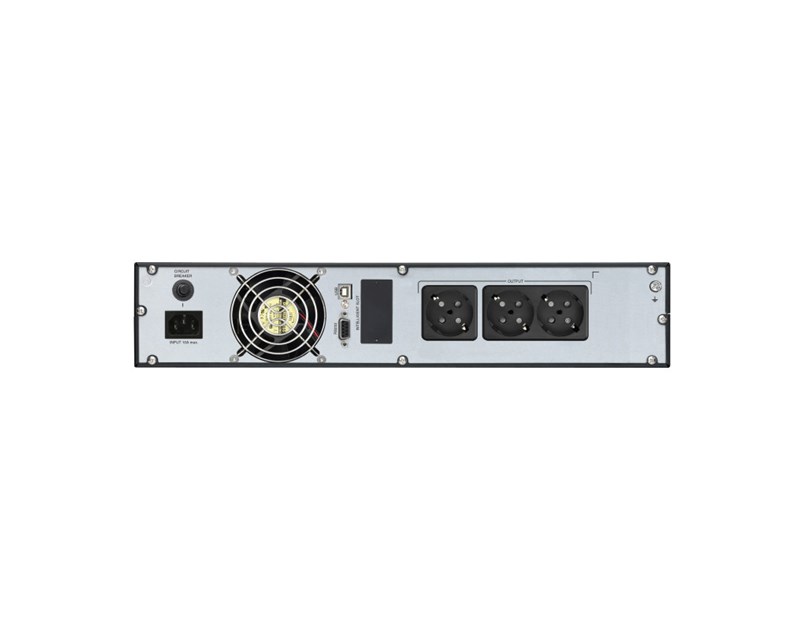 Fortron Source UPS Champ Rack 2000VA/1800W, On-line double conversion, USB, RS-232, 3×Schuko, 4×9Ah, LCD