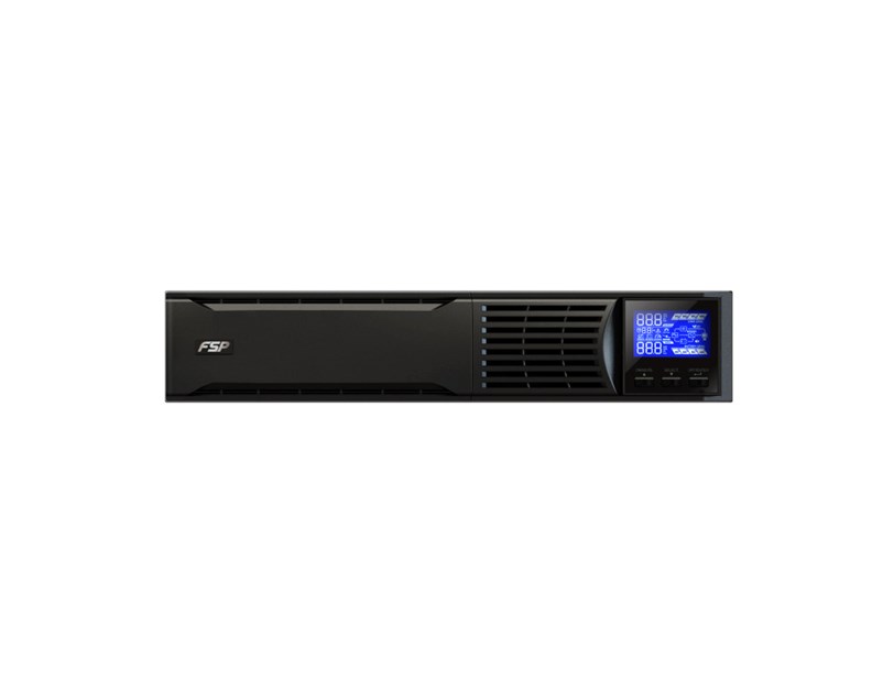 Fortron Source UPS Champ Rack 3000VA/2700W, On-line double conversion, USB, RS-232, 3×Schuko, 6×9Ah, LCD