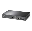 TP-Link 6-Port Omada JetStream Managed preklopnik (Switch) 10GE L2+, 4×10GB RJ45 portEs, 4xPoe++, 2×10G SFP+, 1× RJ45 Console Port, 1× Micro-USB Console Port, metalno kućište