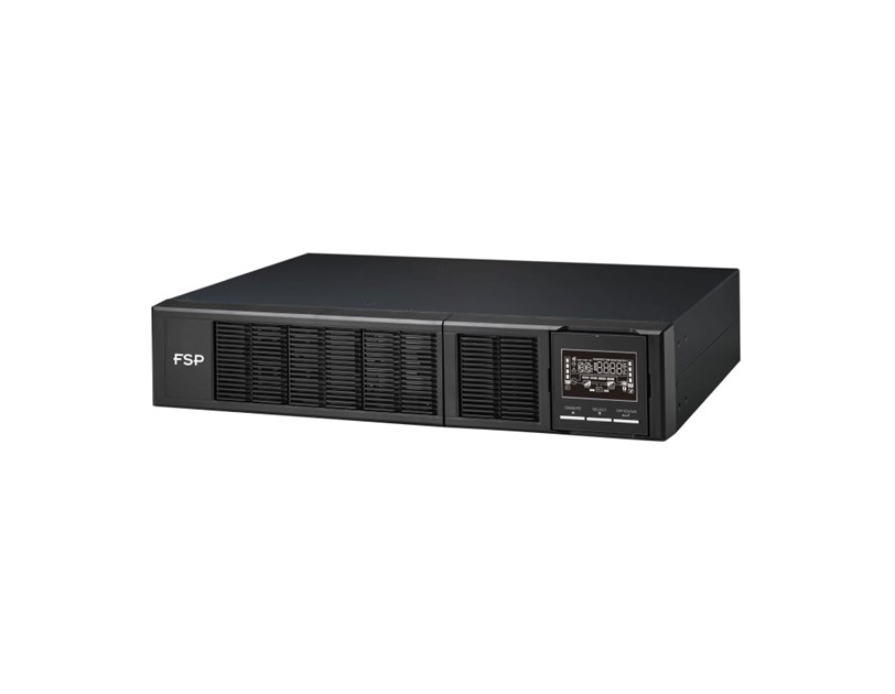 Fortron Source UPS Clippers Rack/Tower 1000VA/1000W, On-line double conversion, USB, RS-232, EPO, 8×C13, 2×9Ah,LCD