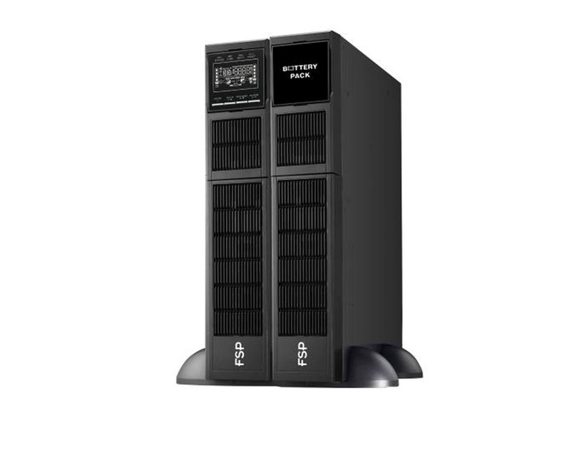 Fortron Source UPS Clippers Rack/Tower 3000VA/3000W, On-line double conversion, USB, RS-232, EPO, 8×C13, 6×9Ah, LCD