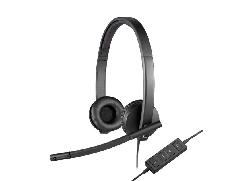 Logitech H570e stereo slušalice sa mikrofonom, USB (981-000575)