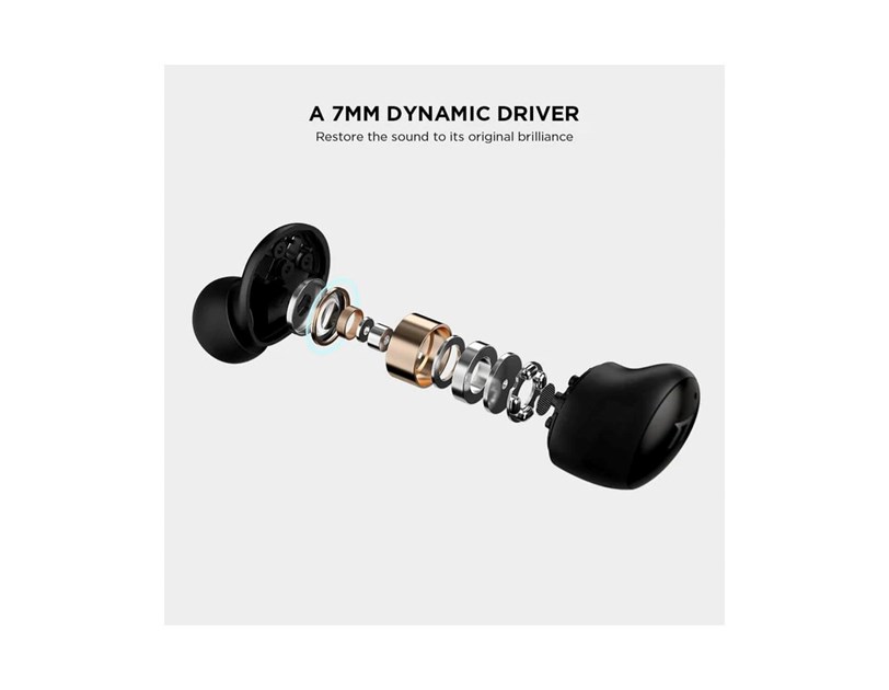 1MORE ColorBuds 2 TWS In-Ear bežične slušalice s mikrofonom, BT5.2, ANC, cVc 8.0, aptX, IPX5, Sound ID App, 24h, crne