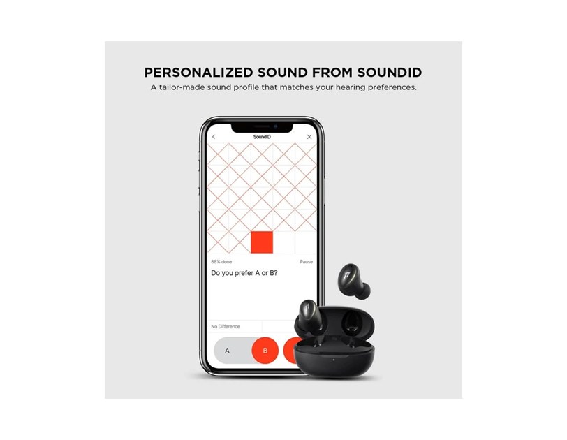 1MORE ColorBuds 2 TWS In-Ear bežične slušalice s mikrofonom, BT5.2, ANC, cVc 8.0, aptX, IPX5, Sound ID App, 24h, crne