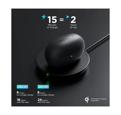 1MORE ColorBuds 2 TWS In-Ear bežične slušalice s mikrofonom, BT5.2, ANC, cVc 8.0, aptX, IPX5, Sound ID App, 24h, crne