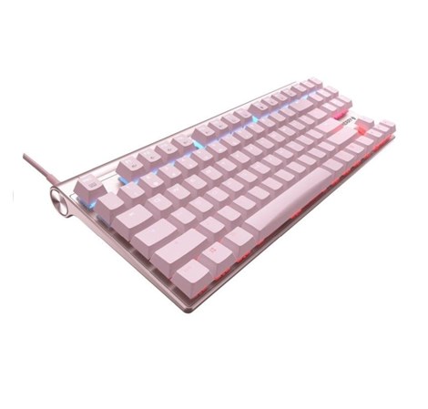 Cherry MX 8.0 svjetleća (RGB) igraća tipkovnica, MX Red, USB, roza