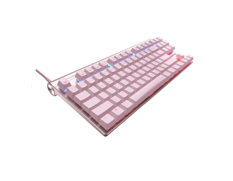 Cherry MX 8.0 svjetleća (RGB) igraća tipkovnica, MX Red, USB, roza