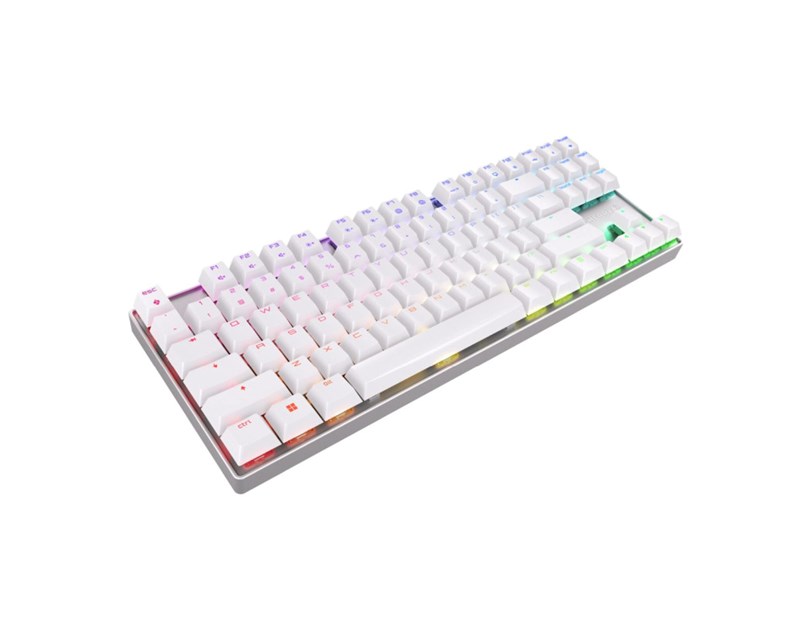 Cherry MX 8.2 TKL bežična (RGB) mehanička tipkovnica,MX red, USB, bijela