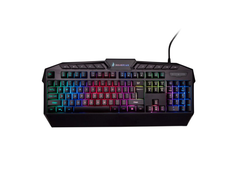 SureFire KingPin Gaming igraća tipkovnica, RGB LED, USB, crna
