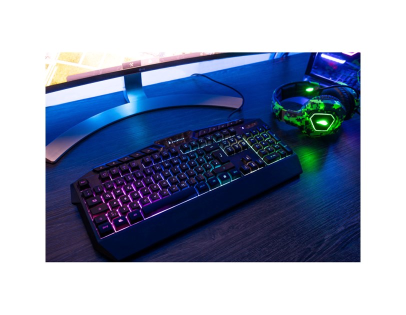 SureFire KingPin Gaming igraća tipkovnica, RGB LED, USB, crna