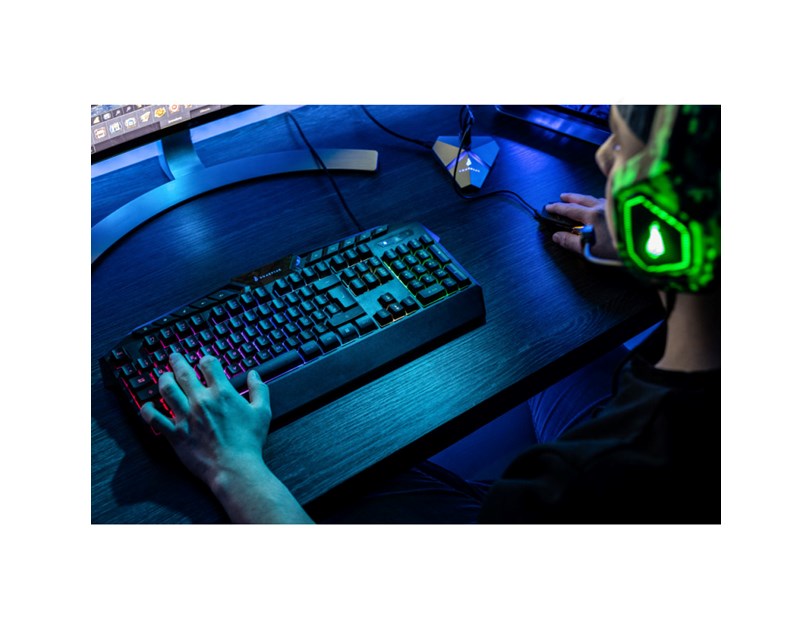 SureFire KingPin Gaming igraća tipkovnica, RGB LED, USB, crna