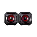 SureFire Gator Eye igraći zvučnici 2.0, 5W RMS, 3.5mm/USB, crveni