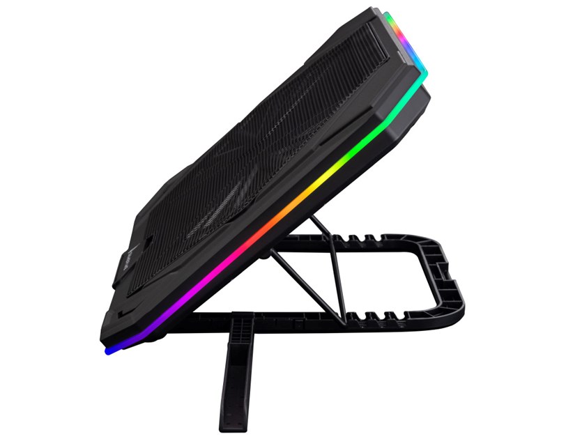SureFire Bora X1 Gaming podloga za hlađenje prijenosnika do 17", USB, RGB LED