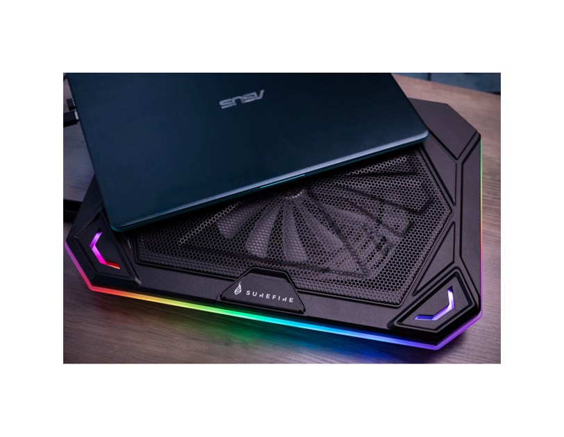 SureFire Bora X1 Gaming podloga za hlađenje prijenosnika do 17", USB, RGB LED