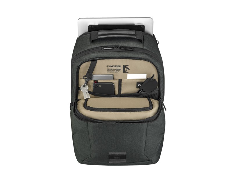 Wenger MX ECO Professional ruksak za 16"  prijenosnik s pretincom za 10" tablet, 20L, ugljeno siva