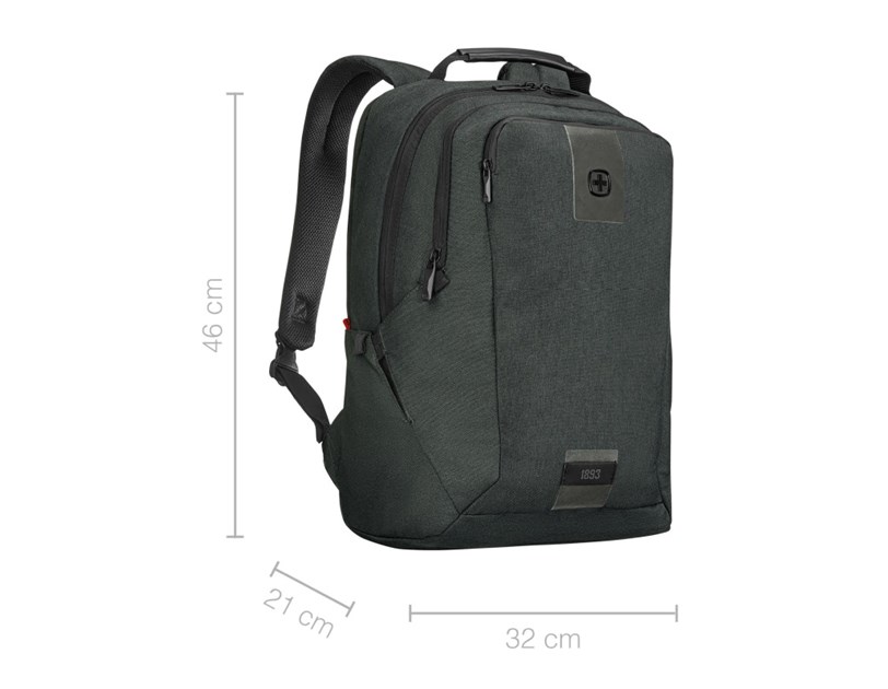 Wenger MX ECO Professional ruksak za 16"  prijenosnik s pretincom za 10" tablet, 20L, ugljeno siva