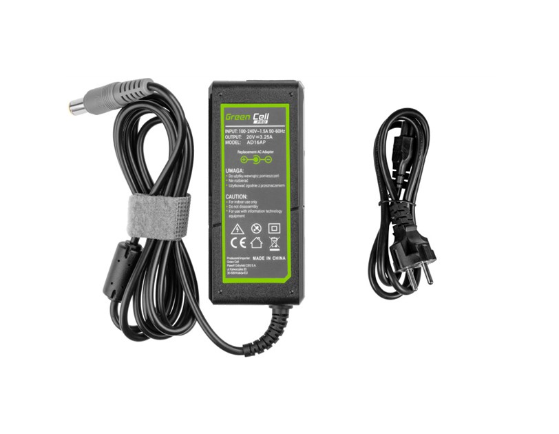Green Cell (AD16AP) AC adapter 65W za Lenovo prijenosnike, 20V/3.25A , 7.7mm - 5.5mm