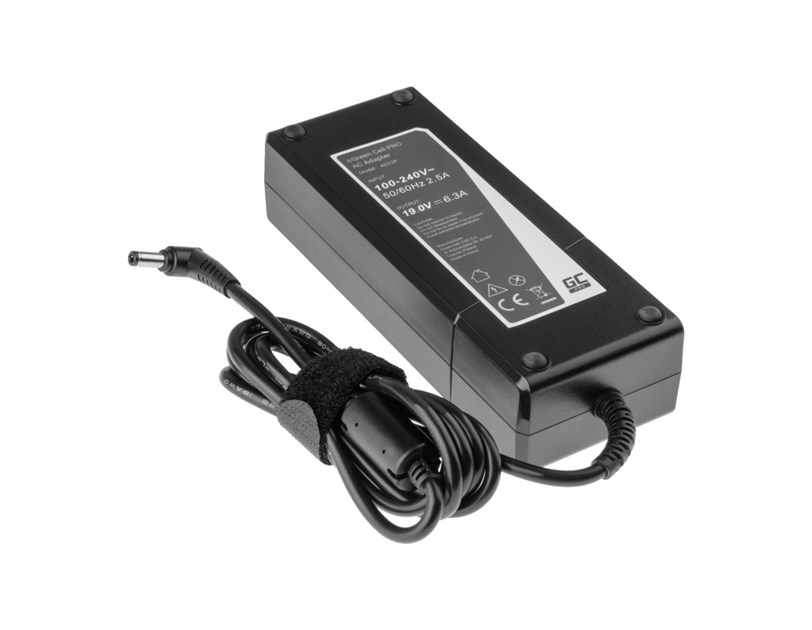 Green Cell (AD22P) AC adapter 120W, 19V/6.3A, 5.5mm-2.5mm za Asus G56 G60 K73 K73S K73SD K73SV F750 X750 MSI GE70 GT780