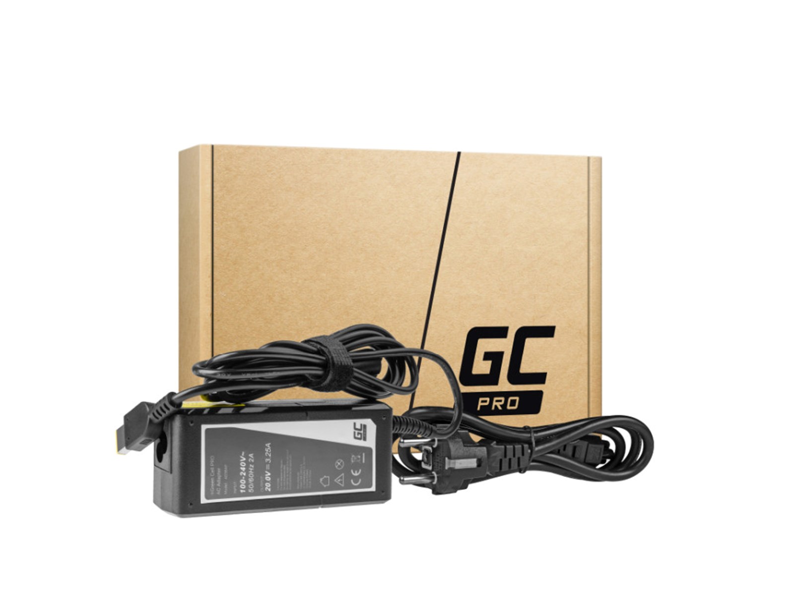 Green Cell (AD38AP) AC adapter 65W Slim Tip, 20V/3.25A za Lenovo B50-80 G50 G50-30 V130-15IKB V310-15IKB IdeaPad S500 ThinkPad S540