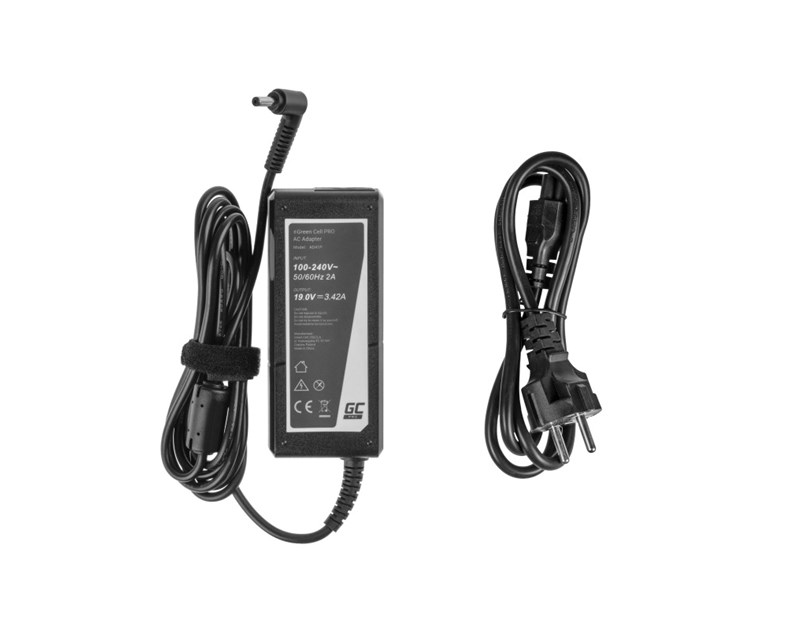 Green Cell (AD41P) AC Adapter za Asus X Series 65W, 19V/3.42A, 4.0mm-1.35mm