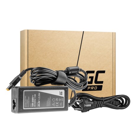 Green Cell (AD64P) AC adapter 45W Slim Tip, 20V/2.25A za  Lenovo G50-30 G50-70 G505 Z50-70 ThinkPad T440 T450 IdeaPad S210