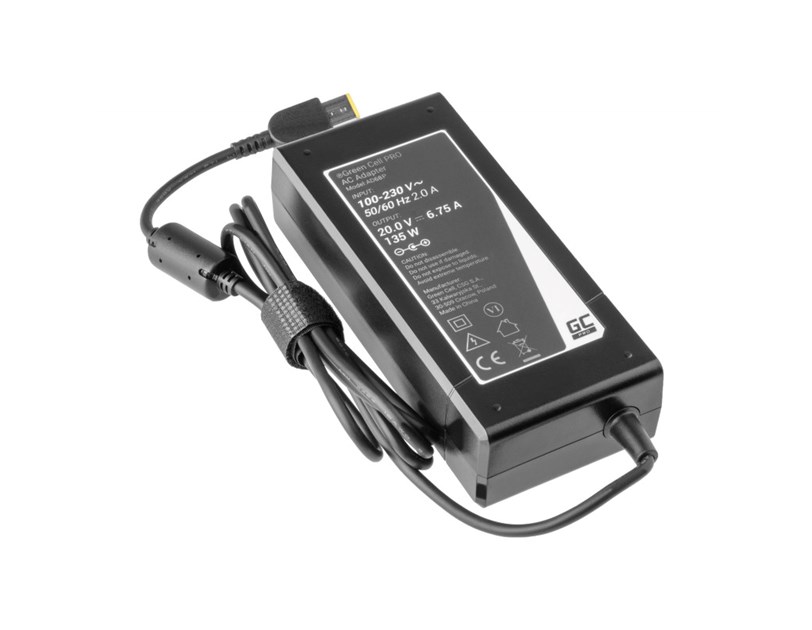 Green Cell (AD68P) AC Adapter 135W za Lenovo Y70 Y50-70 Y70 Y70-70 Y520 Y700 Z710 700-15ISK 20V/ 6.75A