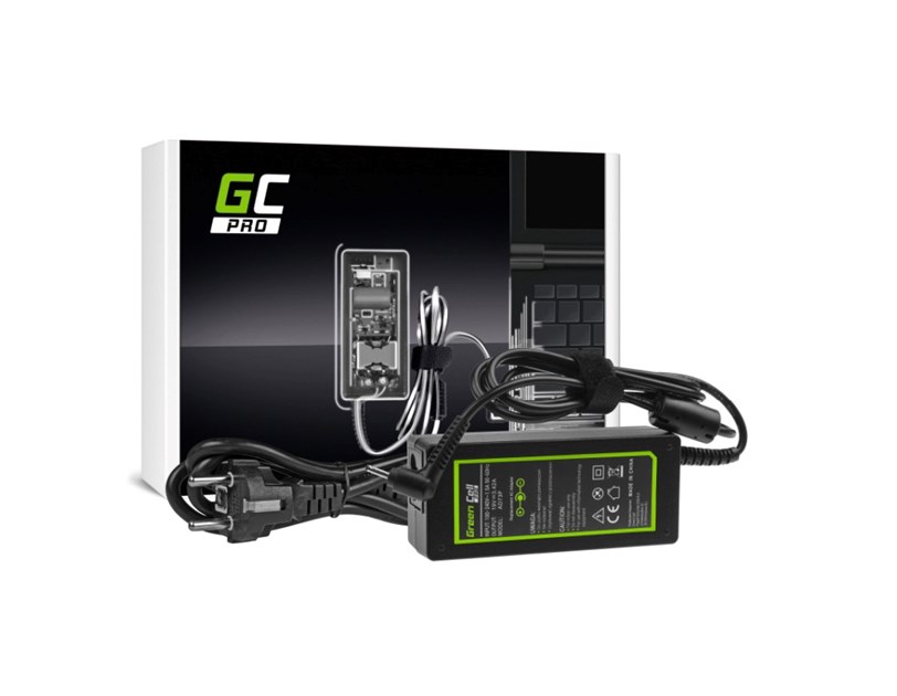 Green Cell (AD73P) AC adapter 65W, 19V/3.42A, 3.0mm-1.1mm