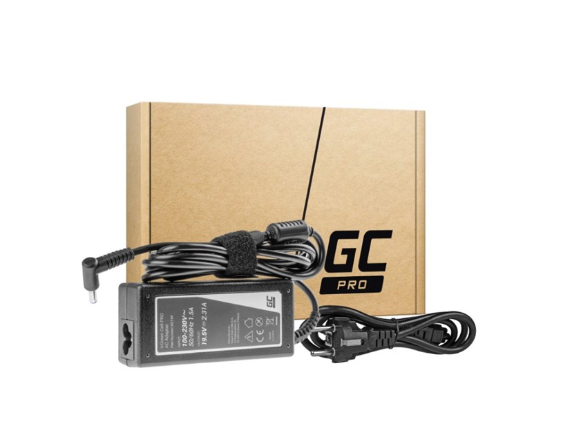 Green Cell (AD74P) AC adapter 45W za HP prijenosnike, 19.5V/2.31A, 4.5mm - 3.0mm