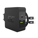 Green Cell (CHAR10) zidni punjač 45W, USB-C/USB-A + USB-C kabel