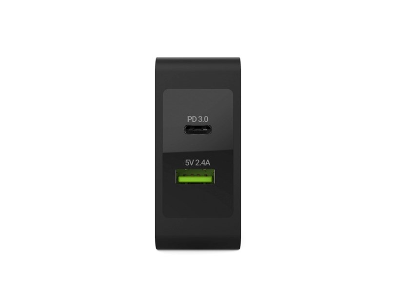Green Cell (CHAR10) zidni punjač 45W, USB-C/USB-A + USB-C kabel