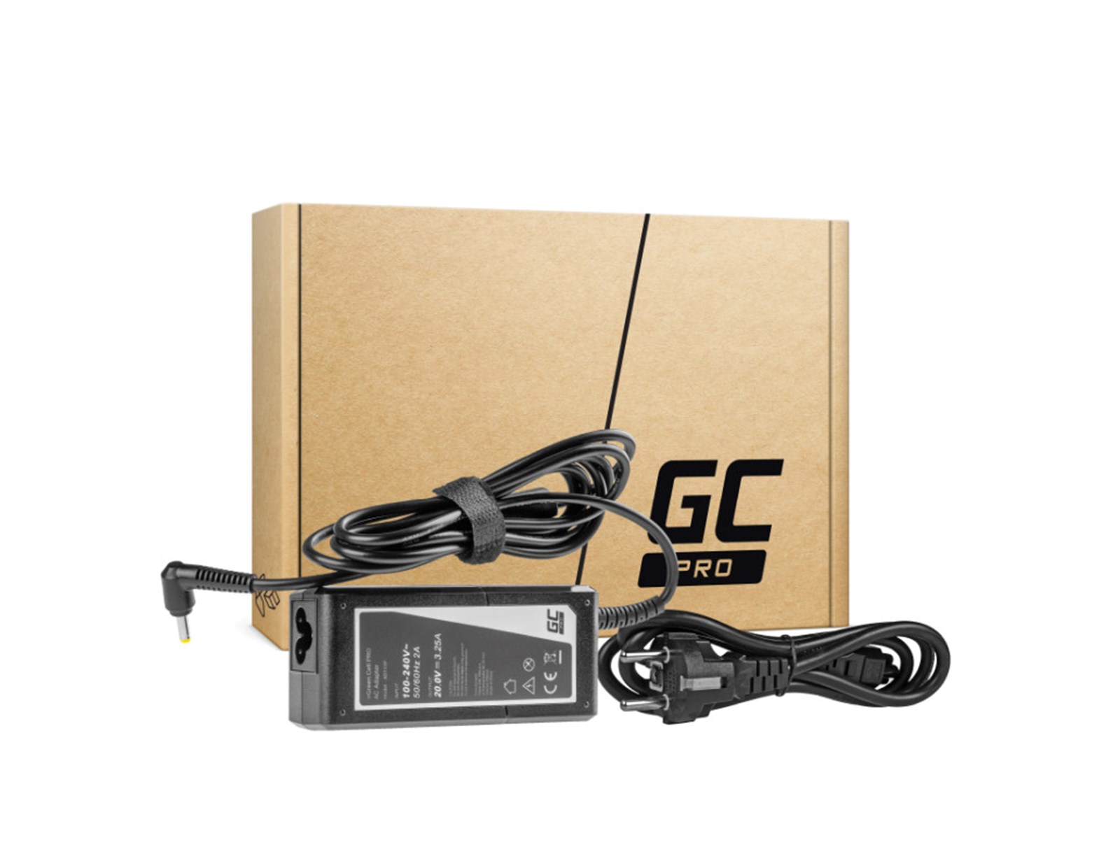 Green Cell PRO (AD123P) AC adapter 65W/20V 3.25A / 4.0mm-1.7mm, za Lenovo
