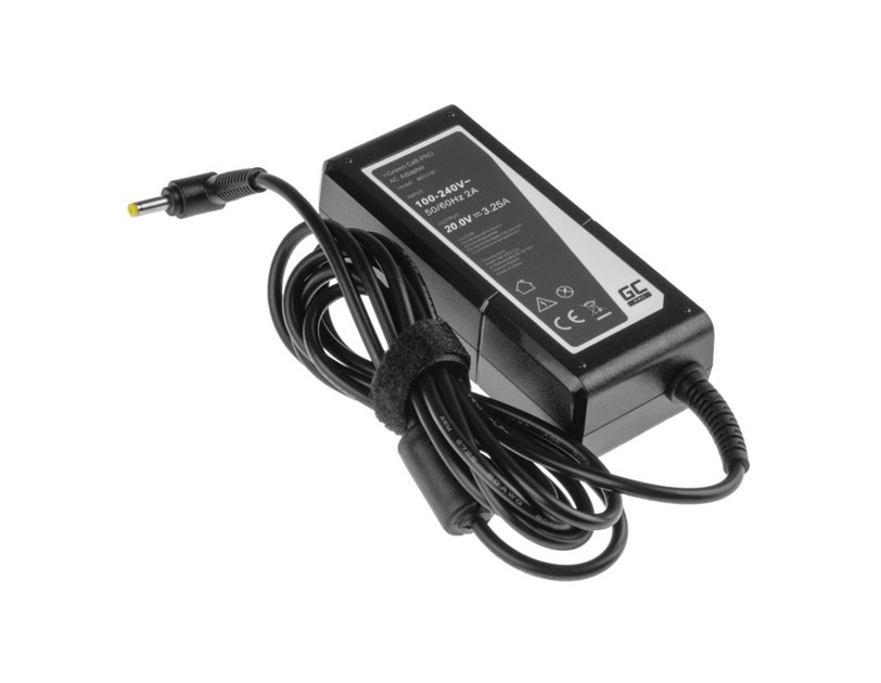 Green Cell PRO (AD123P) AC adapter 65W/20V 3.25A / 4.0mm-1.7mm, za Lenovo 