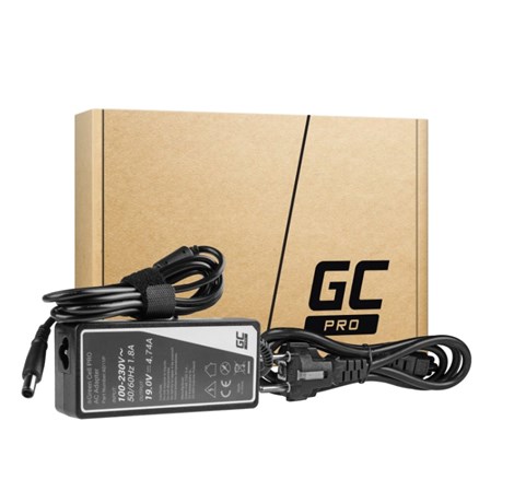 Green Cell PRO (AD15P) AC adapter 90W, 19V/4.74A, 7.4mm-5.0mm  