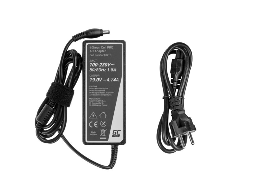 Green Cell PRO (AD21P) AC adapter 90W, 19V/4.74A za Samsung R505 R510 R519 R520 R720 RC720 R780  