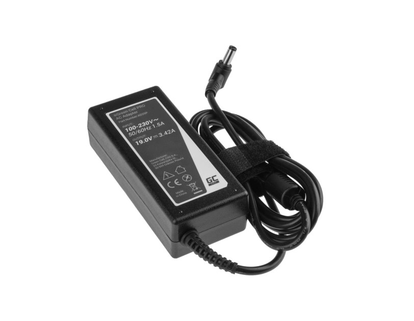 Green Cell PRO (AD25P) AC adapter 65W, 19V/3.42A, 5.5mm-2.5mm za Asus R510C R510L R556L X550C X550L Toshiba Satellite C650 L750