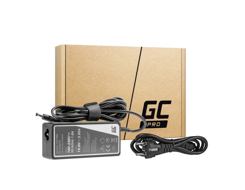 Green Cell PRO (AD26AP) AC adapter 75W, 19V/3.95A, 5.5mm-2.5mm za Toshiba Satellite C55 C660 C850 C855 C870 L650 L650D L655 L750 L750D L755