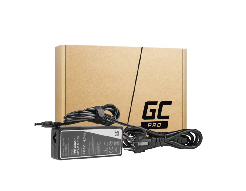 Green Cell PRO (AD27AP) AC adapter 90W, 19V/4.74A, 5.5mm-2.5mm za Asus A52 K50IJ K52 K52F K52J K53S K53SV X52 X52J X53S X53U X54C X54 X54H  