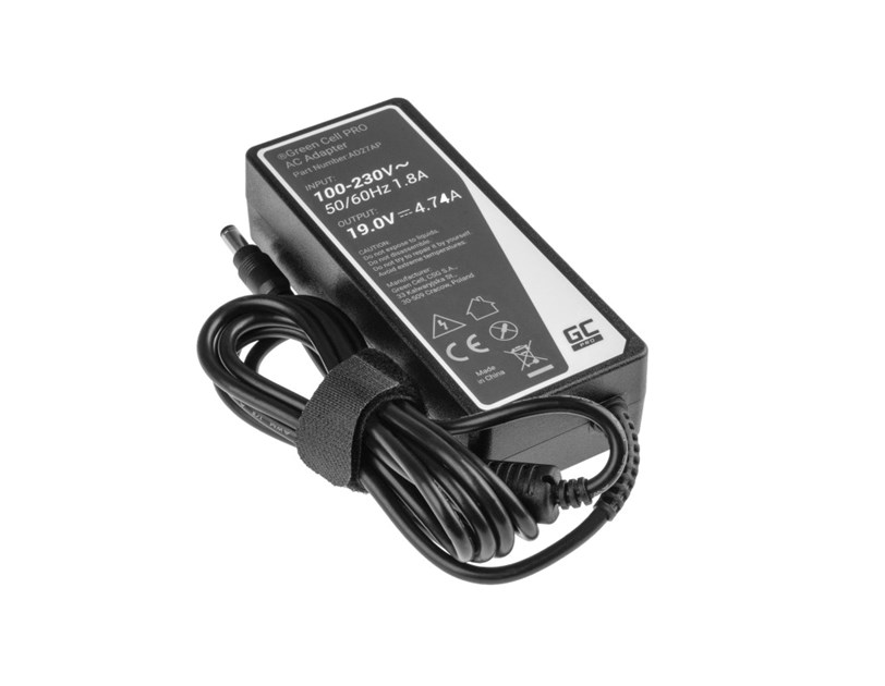 Green Cell PRO (AD27AP) AC adapter 90W, 19V/4.74A, 5.5mm-2.5mm za Asus A52 K50IJ K52 K52F K52J K53S K53SV X52 X52J X53S X53U X54C X54 X54H  