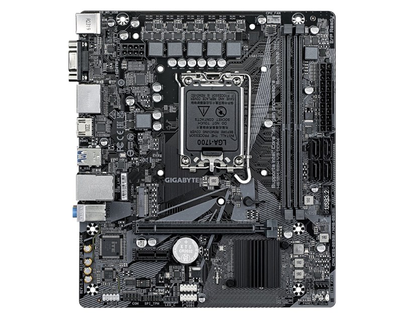 Gigabyte MB H610M S2H V3 DDR4, S.1700, 2xDDR4/3200, PCIe 4.0, G-LAN, VGA/HDMI/2×DP, mATX