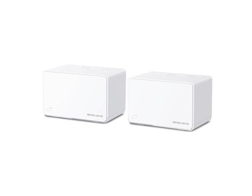 Mercusys Halo H80X(2-Pack) AX3000 Whole Home Mesh WiFi 6, Dual-Band 574Mbps/2402Mbps (2.4GHz/5GHz), 802.11ax/n/b/g 2.4 GHz - 802.11ax/ac/n/a 5 GHz, 3×G-LAN, Mercusys app