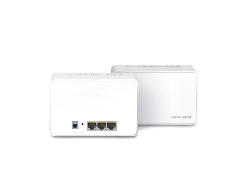 Mercusys Halo H80X(2-Pack) AX3000 Whole Home Mesh WiFi 6, Dual-Band 574Mbps/2402Mbps (2.4GHz/5GHz), 802.11ax/n/b/g 2.4 GHz - 802.11ax/ac/n/a 5 GHz, 3×G-LAN, Mercusys app