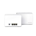 Mercusys Halo H80X(2-Pack) AX3000 Whole Home Mesh WiFi 6, Dual-Band 574Mbps/2402Mbps (2.4GHz/5GHz), 802.11ax/n/b/g 2.4 GHz - 802.11ax/ac/n/a 5 GHz, 3×G-LAN, Mercusys app